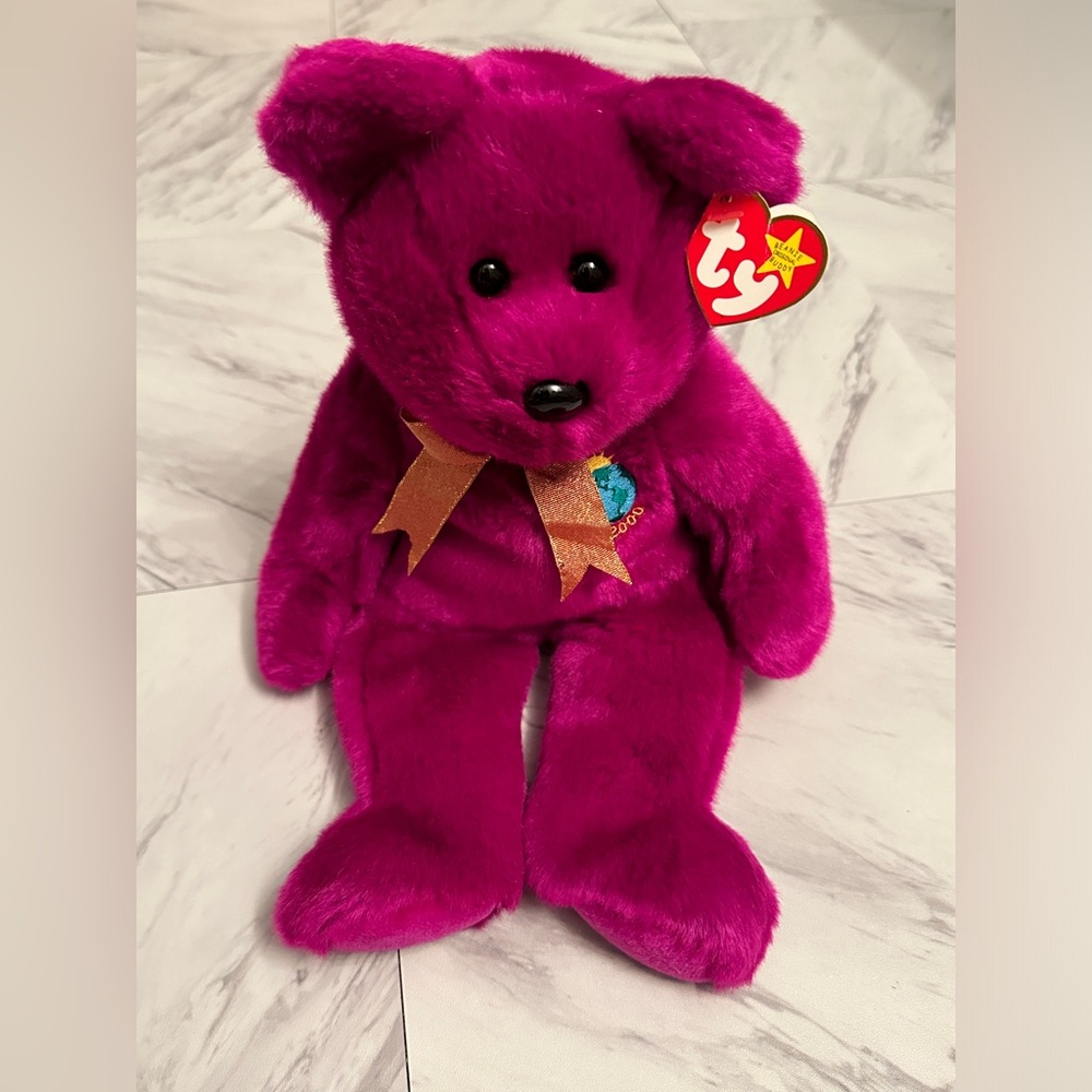 Vintage TY Beanie Buddies Millenium bear